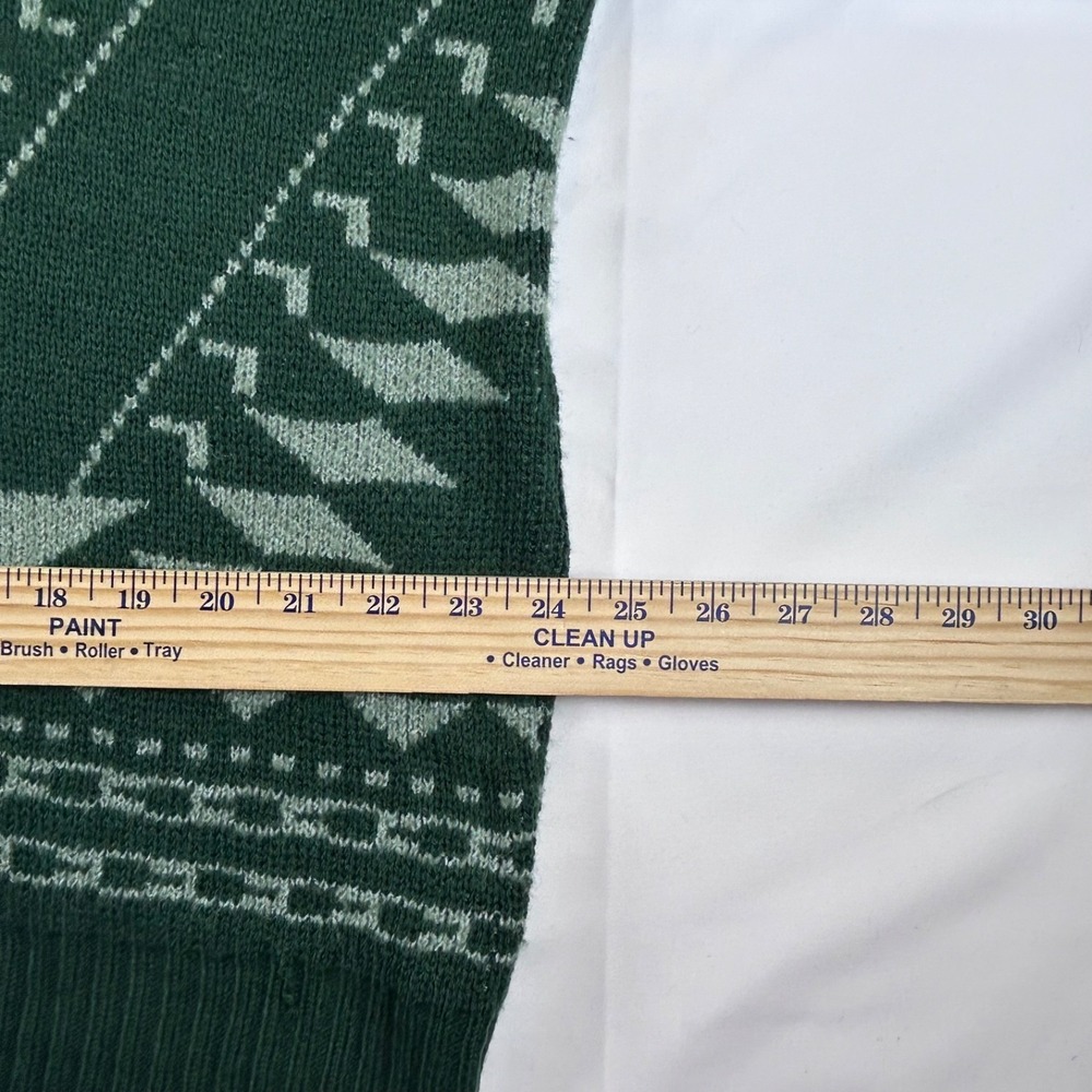 Wonderly Women's Aztec Retro Sweater‎ Green Size 2X Southwest Pattern Cabincore - Picture 10 of 10